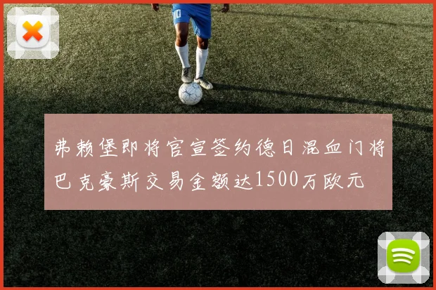 弗赖堡即将官宣签约德日混血门将巴克豪斯交易金额达1500万欧元